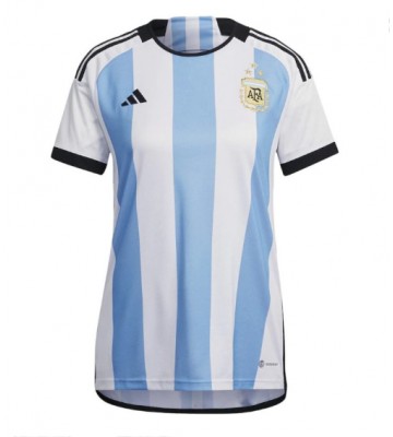 Argentina Replica Home Stadium Shirt for Women World Cup 2022 Short Sleeve